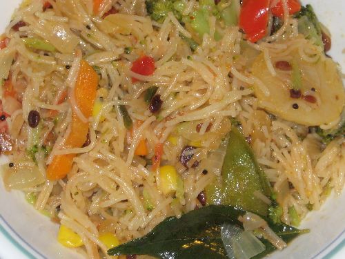 Vermicelli Noodle / Semiya Upma with Vegetables