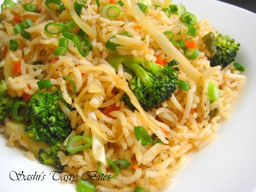 Chinese Vegetable Fried Rice ( An Indian Version )